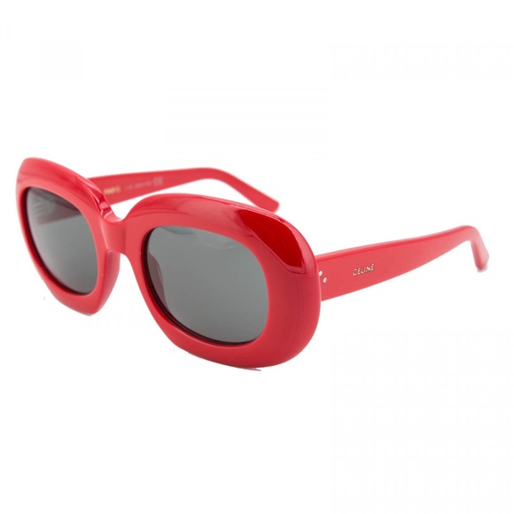 NEW CELINE WOMEN RED SUNGLASSES CELINE CL40070I 66N SUNGLASSES - Picture 2 of 6